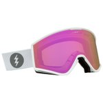 Electric Masque de Ski Kleveland S Matte White Pink Chrome Présentation