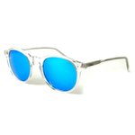 Binocle Eyewear Lunettes de soleil California Translucide Ice Blue Mirror Présentation