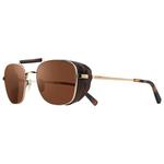 Revo Lunettes de soleil Crafted Shiny Gold Serilium Terra Polarized Présentation