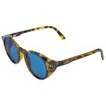 Cebe Lunettes de soleil Ride On Shiny Brown Tortoise Blue Mirror Présentation