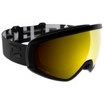 Flaxta Masque de Ski Continuous Black Gold Mirror Lens Présentation