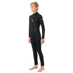 Rip Curl Combinaison Intégrale Junior Freelite Back Zip Stm 4/3mm Gb Black Présentation