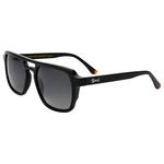 Binocle Eyewear Lunettes de soleil Chandler Shiny Black Grey Polarized Présentation
