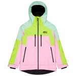 Picture Blouson Ski Exa Textury Print Orchid Acid Silt Green Présentation