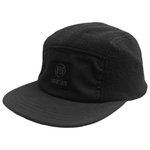 After Essentials Casquettes Fleeced 5 Panels Cap Jet Black Présentation