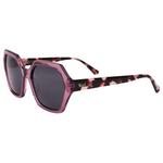 Binocle Eyewear Lunettes de soleil Roma Shiny Purpl Tortoise Pink Gradient Grey Polarized Présentation