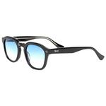 Binocle Eyewear Lunettes de soleil James Shiny Black Blue Polarized Présentation