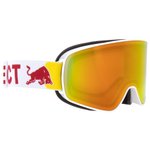 Red Bull Spect Masque de Ski Rush Matt White Orange Red Mirror Présentation