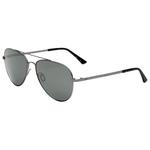 Otis Lunettes de soleil Zeppelin Brushed Gunmetal Eco Matte Black Grey Polar Présentation