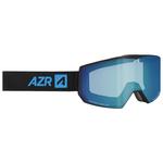 AZR Masque de Ski Evolution Otg Noir Mat Irisé Bleu Multicouche Présentation