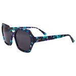 Binocle Eyewear Lunettes de soleil Roma Shiny Turquoise Purple Gradient Grey Polarized Présentation