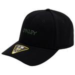 Oakley Casquettes 6 Panel Stretch Metallic Hat Blackout Présentation
