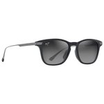 Maui Jim Lunettes de soleil Mana'olana Noir Brillant Gris Acier Neutral Grey MauiBrilliant Présentation