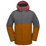 Volcom Blouson Ski Brighton Full Zip Jacket Caramel Présentation
