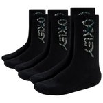 Oakley Chaussettes B1B Socks 2.0 (3 Pcs) Blackout Présentation