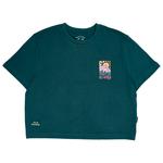 Bleubird Tee-shirt Solace Cropped Teal Présentation