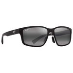 Maui Jim Lunettes de soleil Walewaha Asian Fit Matte Black Neutral Grey Mineral Superthin Présentation