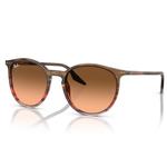 Ray Ban Lunettes de soleil RB2204 Polished Striped Red Brown Gradient Black Pink Présentation