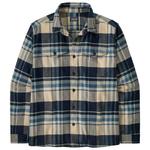 Patagonia Chemise Fjord Flannel Shirt Hibernate Sunken Blue Présentation