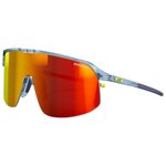 Julbo Lunettes de soleil Density Translucide Brillant Bleu Jaune Reactiv 1-3 Light Amplifier Présentation