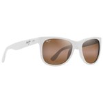 Maui Jim Lunettes de soleil Kikonia XL Shiny Solid White Hcl Bronze Mineral Superthin Présentation