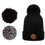 Cabaia Bonnet Irish Coffee Beanie Black Lurex Présentation