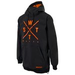 Watts Blouson Ski Orbital Noir Orange Fluo Présentation