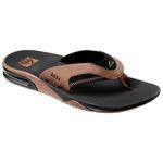 Reef Tongs Fanning Prints Black Tan Présentation
