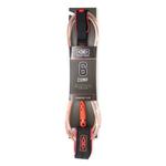 Ocean And Earth Leash Leash de surf Ocean and Earth Diamond Flex Comp - Coral - 6'0" / 183 cm - Sans 