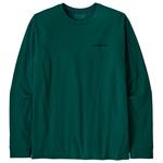 Patagonia Tee-shirt P-6 Logo Responsibili-Tee L/S Cascade Green Présentation