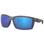 Costa Del Mar Lunettes de soleil Reefton Matte Grey Blue Mirror Polarized Présentation