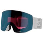 Salomon Masque de Ski Sentry Prime White Sigma Photo Sky Blue + Sigma Ice Blue Présentation