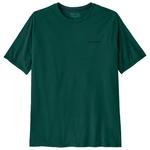 Patagonia Tee-shirt de rando P-6 Logo Responsibili-Tee Cascade Green Présentation