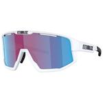 Bliz Lunettes de soleil Fusion Small Matte White Nano Optics Nordic Light Begonia Violet Blue Multi Présentation