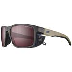Julbo Lunettes de soleil Shield Translucide Brillant Noir Marron Spectron Hd 3 Polarized Présentation