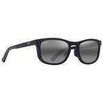Maui Jim Lunettes de soleil Aliali Asian Fit Matte Black Neutral Grey Mineral Superthin Présentation