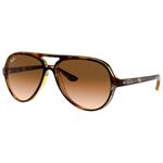 Ray Ban Lunettes de soleil RB4125 Cats 5000 Classic Polished Light Havana Gradient Light Brown Présentation