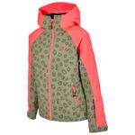 Watts Blouson Ski X-Ices Olive Fluo Pink Présentation