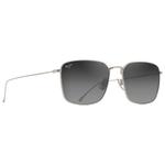 Maui Jim Lunettes de soleil Kahako Matte Silver Neutral Grey MauiBrilliant Présentation