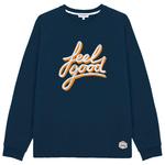 French Disorder Sweat Lenny Feel Good Tricotin Stone Blue Présentation