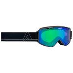 AZR Masque de Ski Twister Otg Anthracite Mat Irisé Vert Présentation
