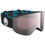 Flaxta Masque de Ski Prime Junior Black Blue Silver Mirror Lens Présentation