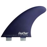 Feather Fins Ailerons Surf Ultralight Dual Tab Purple 