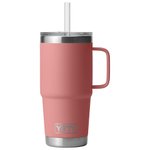 Yeti Mug Rambler 25 Oz Straw Mug Sandstone Pink Présentation
