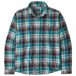 Patagonia Chemise Men’s Long-Sleeved Cotton in Conversion Lightweight Fjord Flannel Shirt Belay Blue Présentation