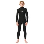 Rip Curl Combinaison Intégrale Dawn Patrol 4/3 Front Zip Black Green Présentation