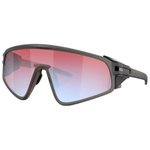 Oakley Lunettes de soleil Latch Panel Matte Grey Smoke Prizm Snow Sapphire Présentation