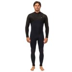 Vissla Combinaison Intégrale High Seas II 4/3mm No Zip - Charcoal Stealth Présentation