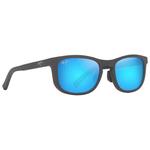 Maui Jim Lunettes de soleil Aliali Asian Fit Matte Solid Grey Blue Hawaii Mineral Superthin Présentation