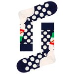 Happy Socks Chaussettes Crew Socks Jumbo Snowman Navy Présentation